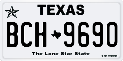 TX license plate BCH9690
