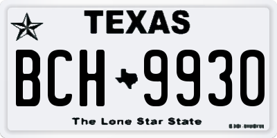 TX license plate BCH9930