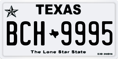 TX license plate BCH9995