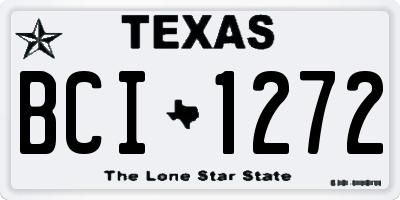 TX license plate BCI1272