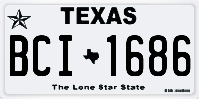 TX license plate BCI1686