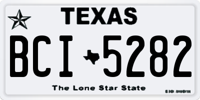 TX license plate BCI5282