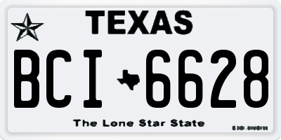 TX license plate BCI6628