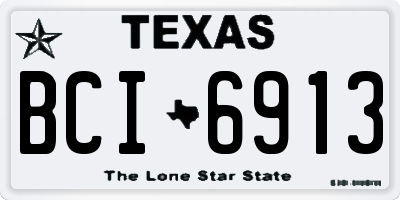 TX license plate BCI6913