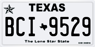 TX license plate BCI9529