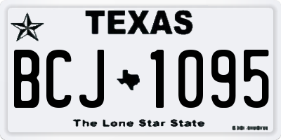 TX license plate BCJ1095