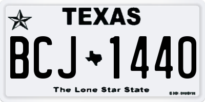 TX license plate BCJ1440