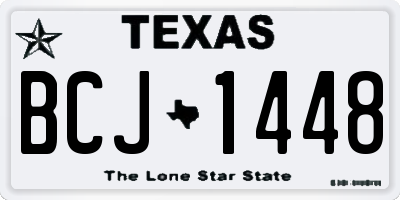 TX license plate BCJ1448