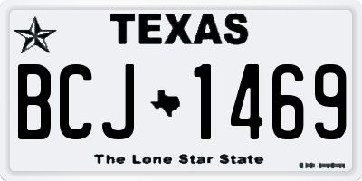 TX license plate BCJ1469