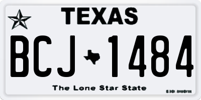 TX license plate BCJ1484