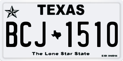 TX license plate BCJ1510