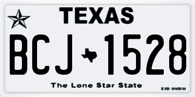 TX license plate BCJ1528