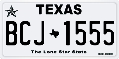 TX license plate BCJ1555