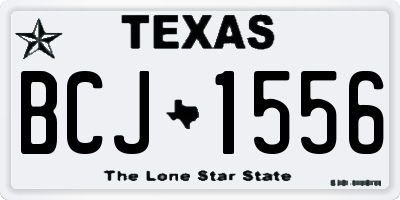 TX license plate BCJ1556