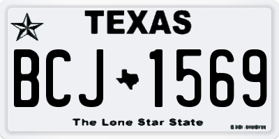 TX license plate BCJ1569