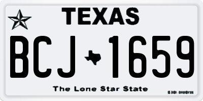TX license plate BCJ1659