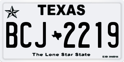 TX license plate BCJ2219