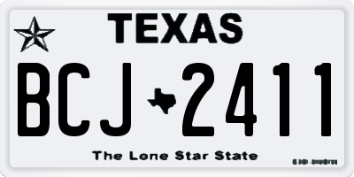 TX license plate BCJ2411