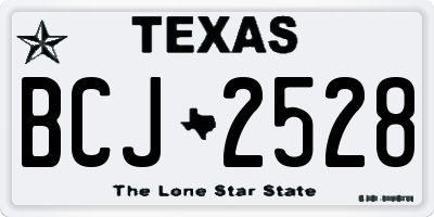 TX license plate BCJ2528