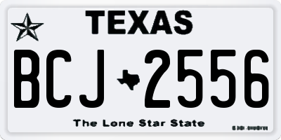 TX license plate BCJ2556