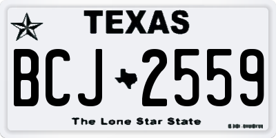 TX license plate BCJ2559