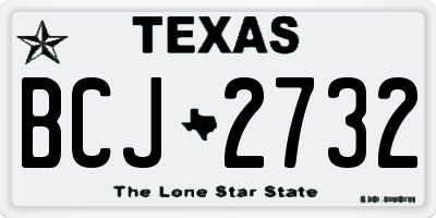 TX license plate BCJ2732