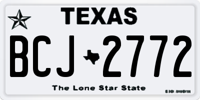 TX license plate BCJ2772