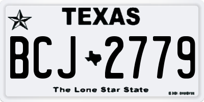TX license plate BCJ2779