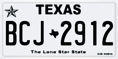 TX license plate BCJ2912