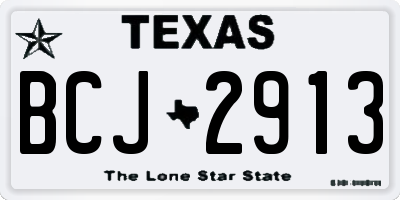 TX license plate BCJ2913