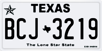 TX license plate BCJ3219