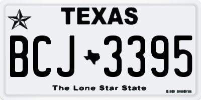 TX license plate BCJ3395
