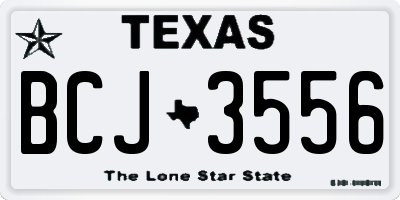 TX license plate BCJ3556