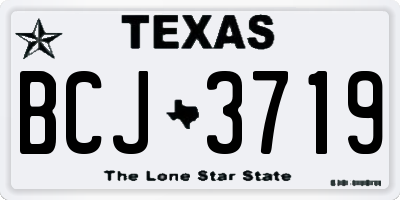 TX license plate BCJ3719