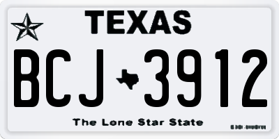 TX license plate BCJ3912