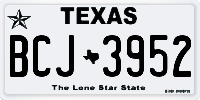 TX license plate BCJ3952