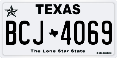 TX license plate BCJ4069