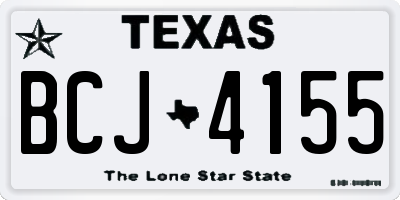 TX license plate BCJ4155