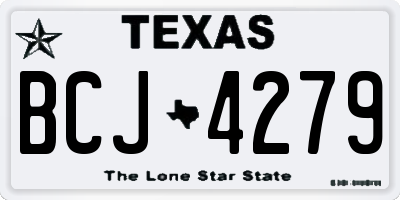 TX license plate BCJ4279