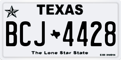 TX license plate BCJ4428