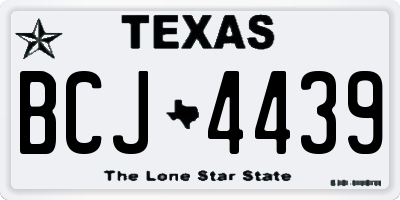 TX license plate BCJ4439