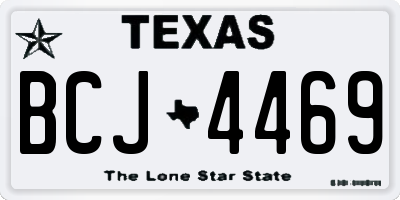 TX license plate BCJ4469