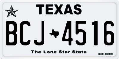 TX license plate BCJ4516