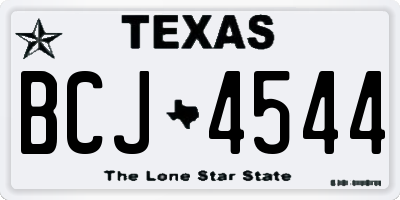 TX license plate BCJ4544