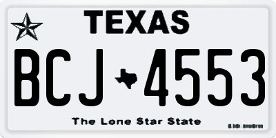 TX license plate BCJ4553