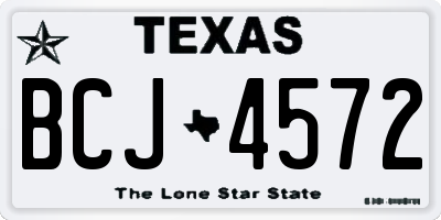 TX license plate BCJ4572