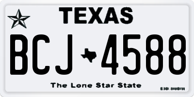 TX license plate BCJ4588