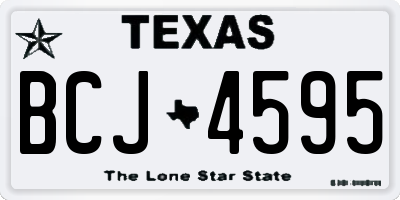TX license plate BCJ4595
