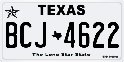 TX license plate BCJ4622