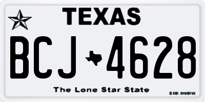 TX license plate BCJ4628